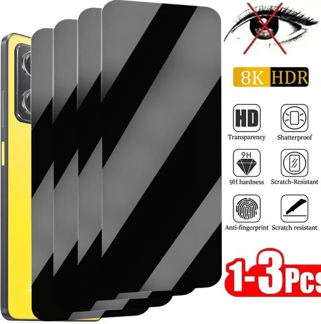 Motorola Sichtschutz Panzerglas Anti-Spy für Moto G53 G62 G73 G Power 5G 2023, transparent - Bild 1