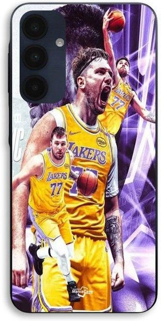 Samsung Galaxy A16 Handyhülle Luka Dončić Los Angeles Lakers NBA Maniacase Schwarz Multicolour - Bild 1