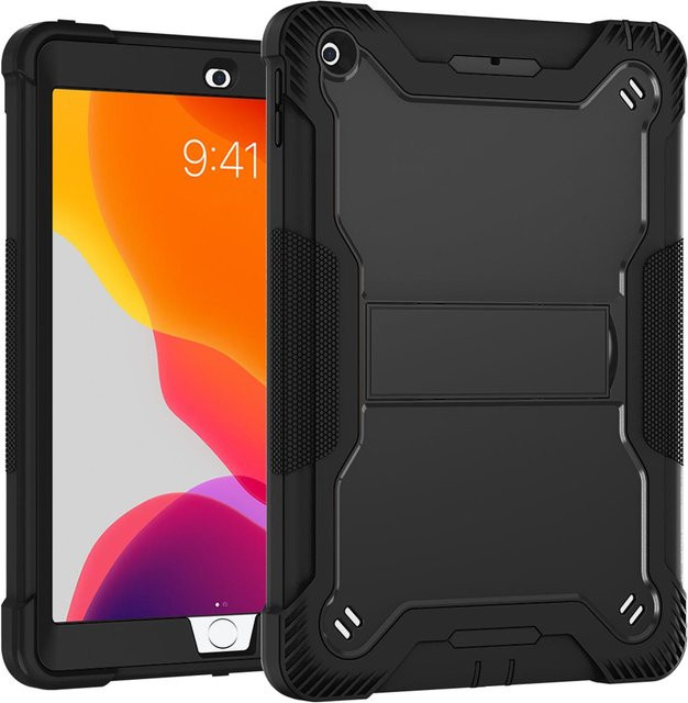 Stoßfeste Standhülle für Apple iPad 10,2 Zoll (7., 8. und 9. Generation) in Schwarz - Bild 1