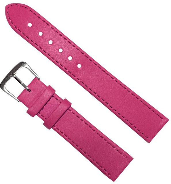 Home time Uhrenarmband Leder, rose rot, 14 mm, Unisex - Bild 1