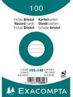 Exacompta Karteikarten DIN A6 liniert in Weiß und Schwarz aus Papier - Bild 1
