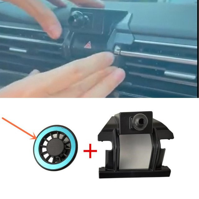 Magnetische Handyhalterung aus ABS-Kunststoff für Peugeot 508 II F3 FB FH (2019-2023), Farbe: Schwarz - Bild 1