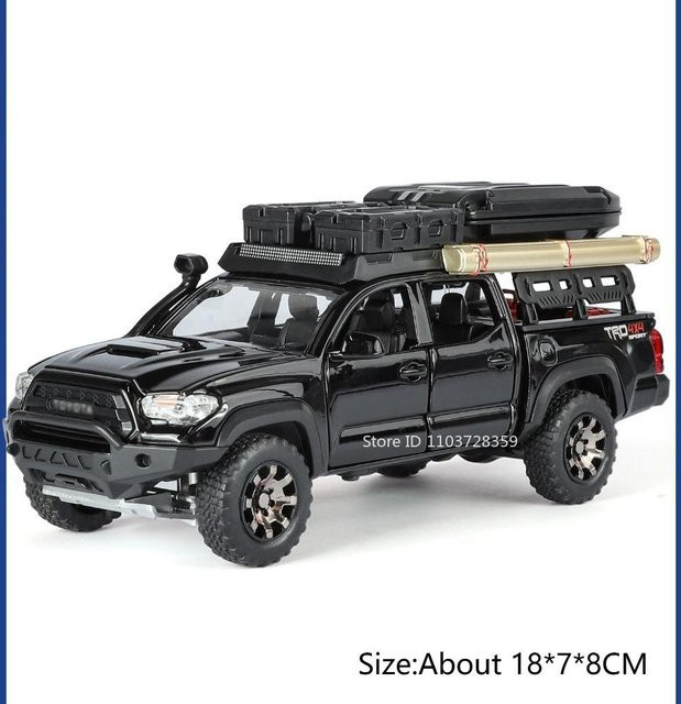 Linyi toy car Ram Tacoma Modell Pickup, 1:32, Metall, Sound, Licht, ab 14 Jahren - Bild 1