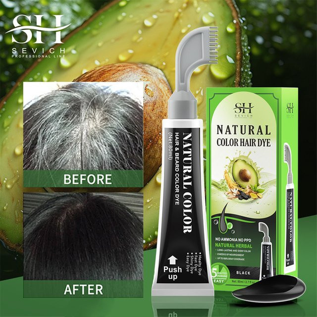 Sevich Shampoo Schwarz, 80 ml, für coloriertes Haar, mit Ingwer - Bild 1