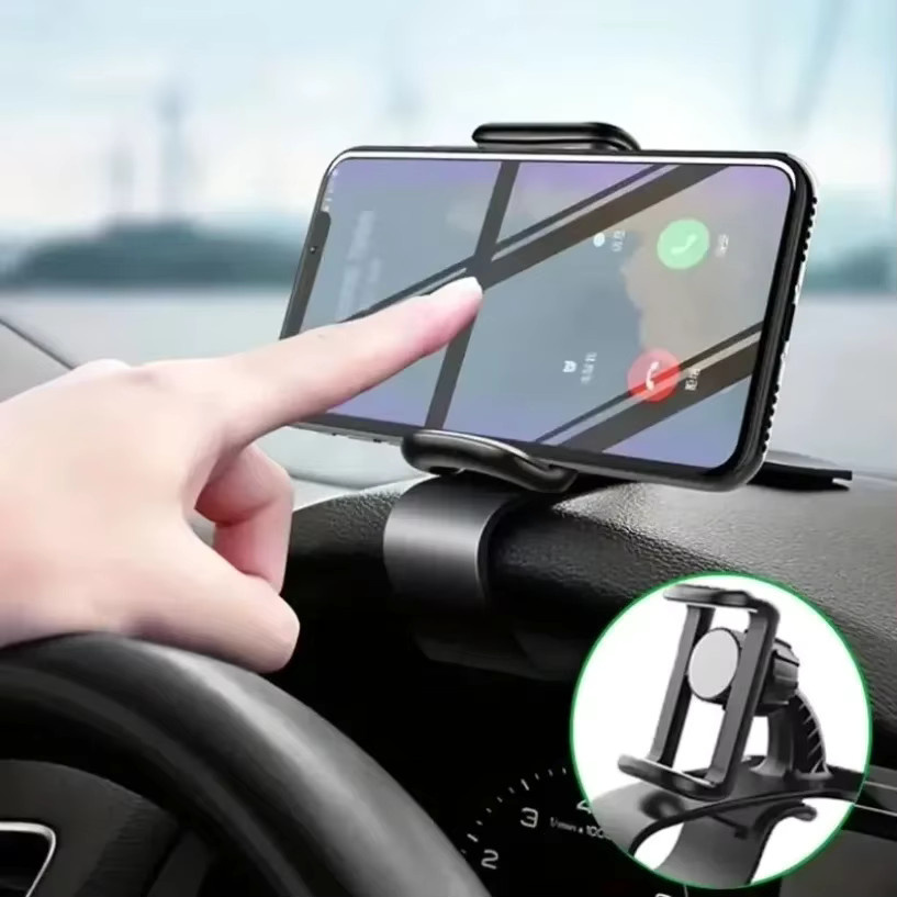 Universelle Auto-Handyhalterung als Armaturenbrett-Clip für GPS und Smartphones in Schwarz - Bild 2