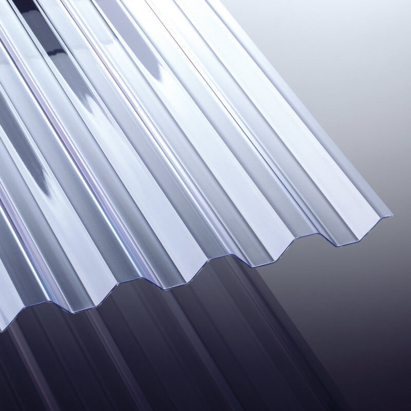 NOVAKLAR Lichtplatte PVC Spundwand glasklar Breite: 109 cm, Stärke: 1,2 mm - Bild 1