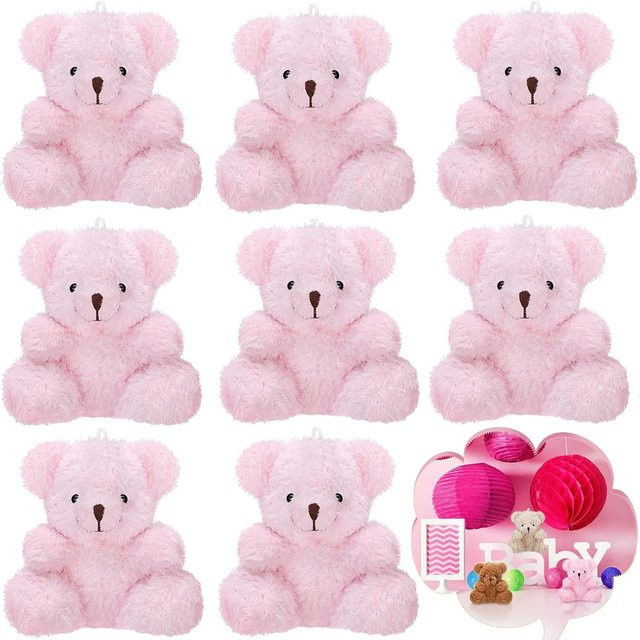 Linyi toy Mini-Plüschbären, 12-teiliges Set, rosa - Bild 1