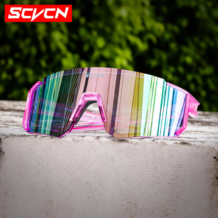SCVCN Sportsonnenbrille, Unisex, Vollrand, Kunststoff - Bild 2