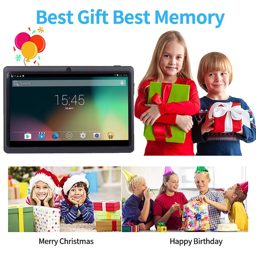 Kinder Tablet BDF mit 7 Zoll Display, Android 13, 4 GB RAM, 64 GB ROM, WiFi, Bluetooth und USB-C in Schwarz - Bild 6