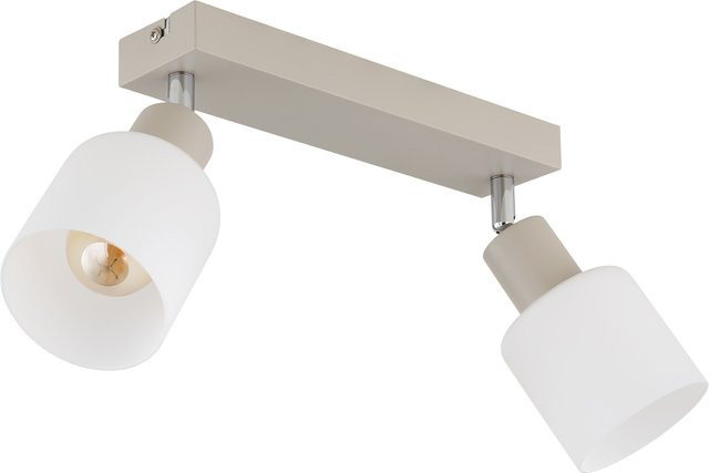 Globo Lighting Strahler TRENT in Beige oder Weiß, verstellbar, aus Metall und Glas mit E14 Fassung - Bild 1