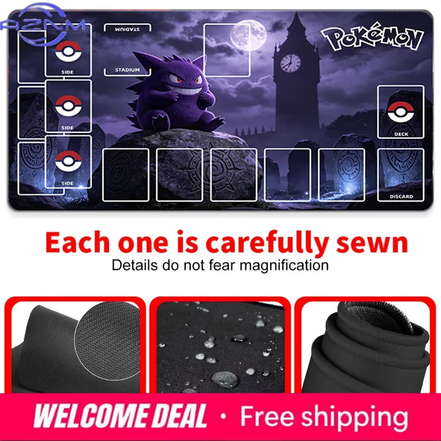 Potdemiel Anime Gengar Friedhof Uhrenturm TCG Spielmatte Gaming-Mauspad in Multicolour - Bild 4