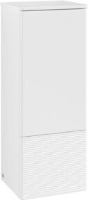 V&B Antao Mittelschrank mit Frontstruktur in Weiß, B/T/H: 41,4 x 35,6 x 104 cm - Bild 1