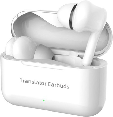 Andoer Drahtlose In-Ear Bluetooth Kopfhörer mit Echtzeit-Übersetzer-Funktion und Mikrofonen in Weiß