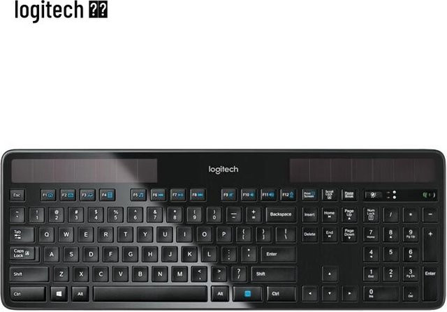 Logitech K750 Solar Kabellose Tastatur in Schwarz - Bild 1