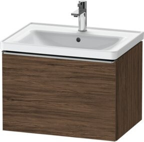 Duravit Waschtischunterschrank D-Neo wandhängend in Braun, B: 63,4 cm, T: 45,2 cm, H: 44,0 cm - Bild 1