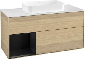 V&B Waschtischunterschrank Finion in Eichenfurnier Braun, B/T: 120 x 60 cm - Bild 1
