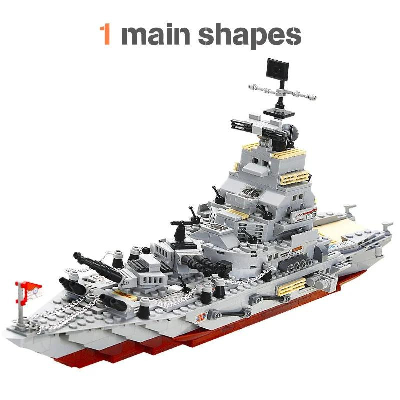 Linyi toy Bausteinset Militär Flugzeug Träger Panzer ab 6–12 Jahren - Bild 4