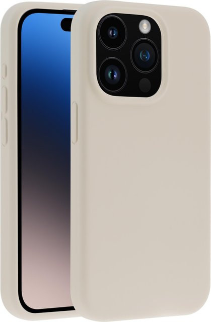 Vivanco Mag Hype Cover Handyhülle für iPhone 15 Pro mit Magnetic Wireless Charging Support, beige - Bild 1
