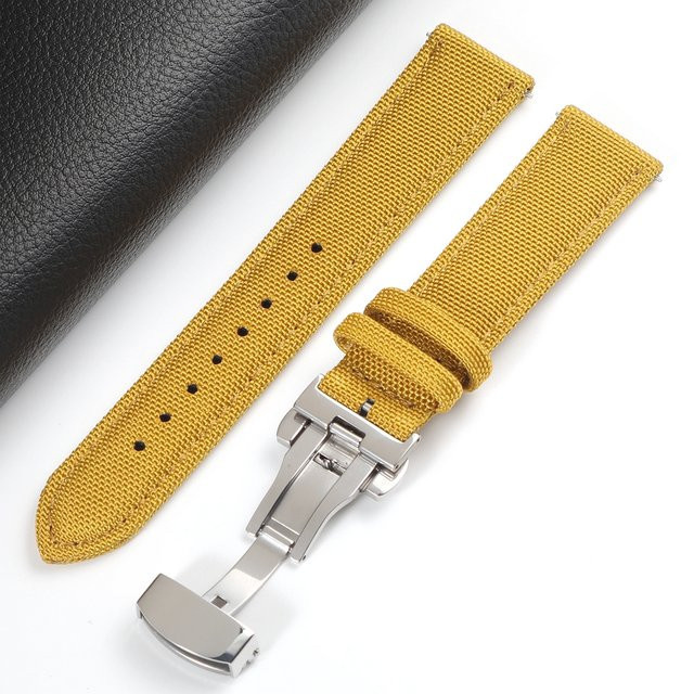 Uhrenarmband Nylon, Schmetterlingsschnalle, Unisex - Bild 1