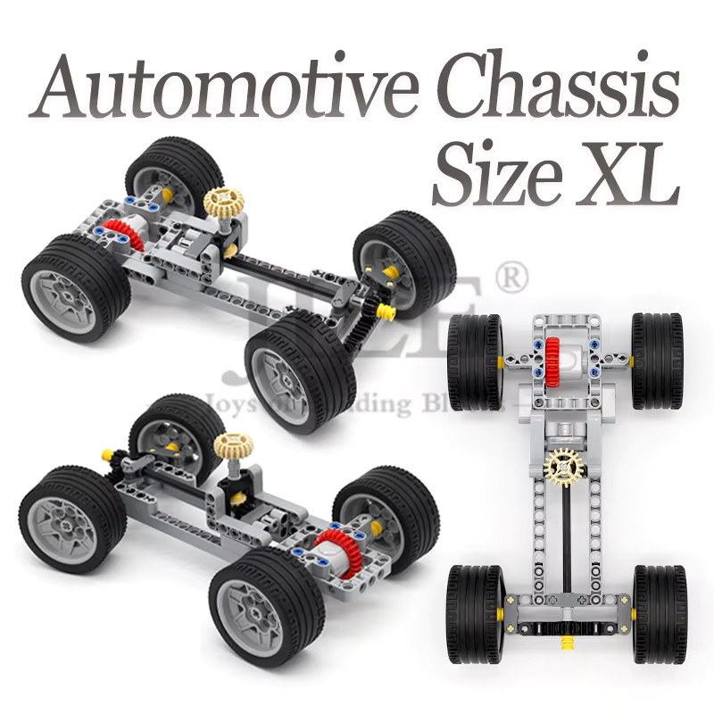 jile MOC Technische Motoren Power Functions Automobil-Chassis-Modell, Bausteine - Bild 3