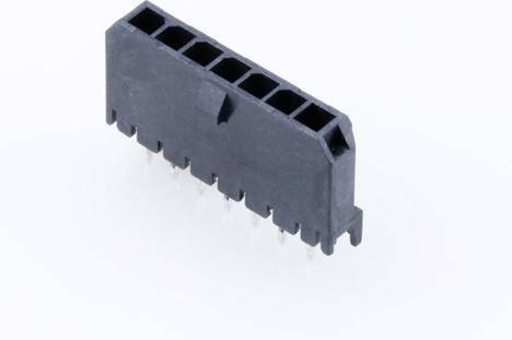 Molex Einbau-Stiftleiste Standard 7-polig Schwarz mit Goldkontakten Rastermaß 3.00 mm - Bild 1