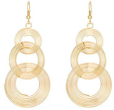 Wucifang Jewelry Creolen, Edelstahl, Roségold, Damen - Bild 1