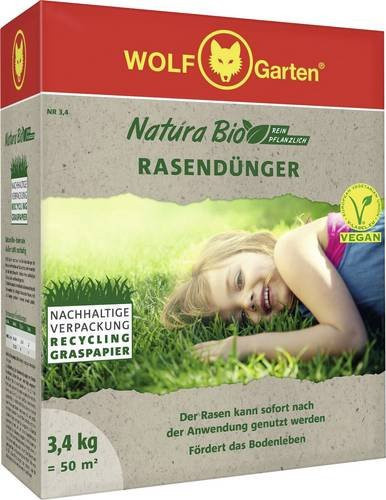 WOLF-Garten Natura Bio Rasendünger Nr. 3,4 für 50 m² - Bild 1
