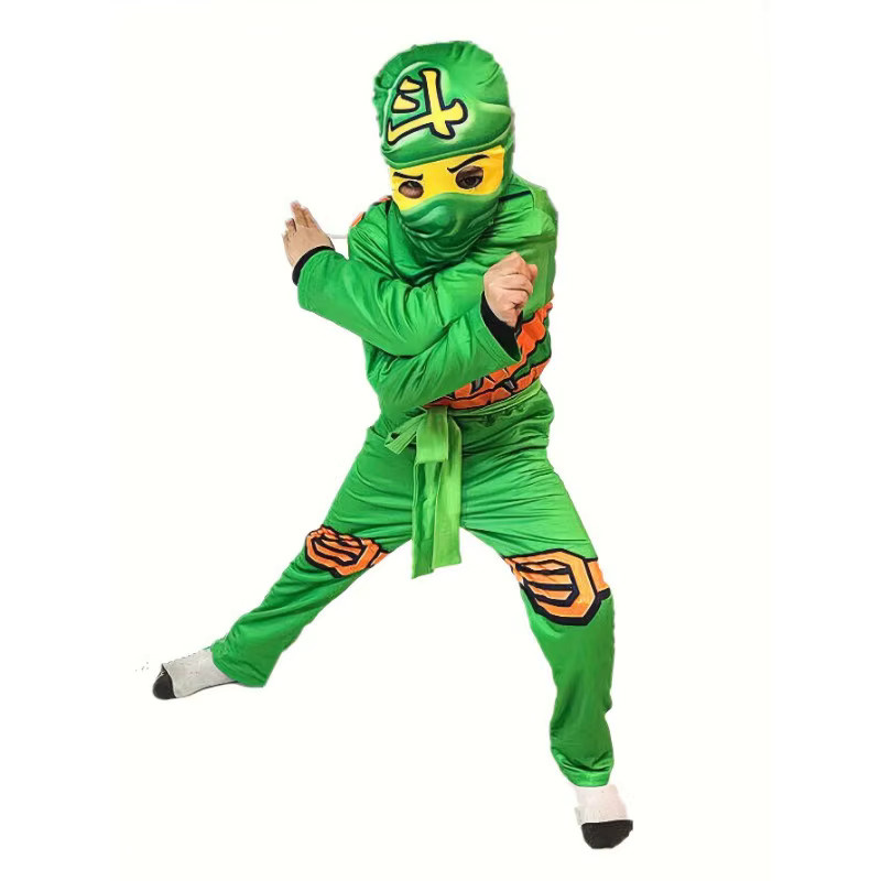 Ninja Kostüm Spielmaske und Ninja Gabel Zubehör Set - Bild 2