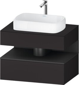 Duravit Waschtischunterschrank Qatego in Grau, B/T/H: 80 x 55 x 60 cm - Bild 1