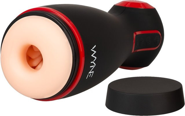 WYNE Masturbator 06 in Schwarz mit Vibration, Saugfunktion und variablem Druck - Bild 1