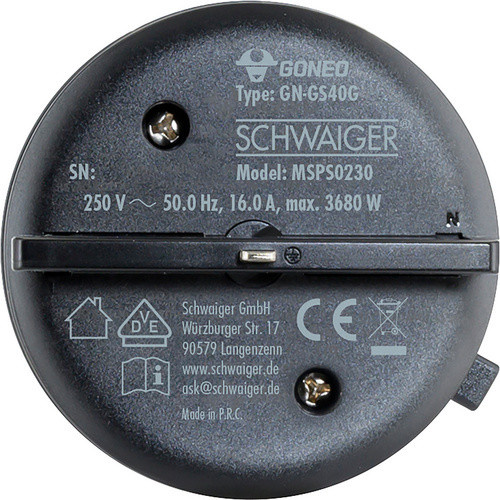 Schwaiger Stromschienen-Plug MSPS0230 Steckdosenadapter mit USB-C und USB-A in Schwarz - Bild 3