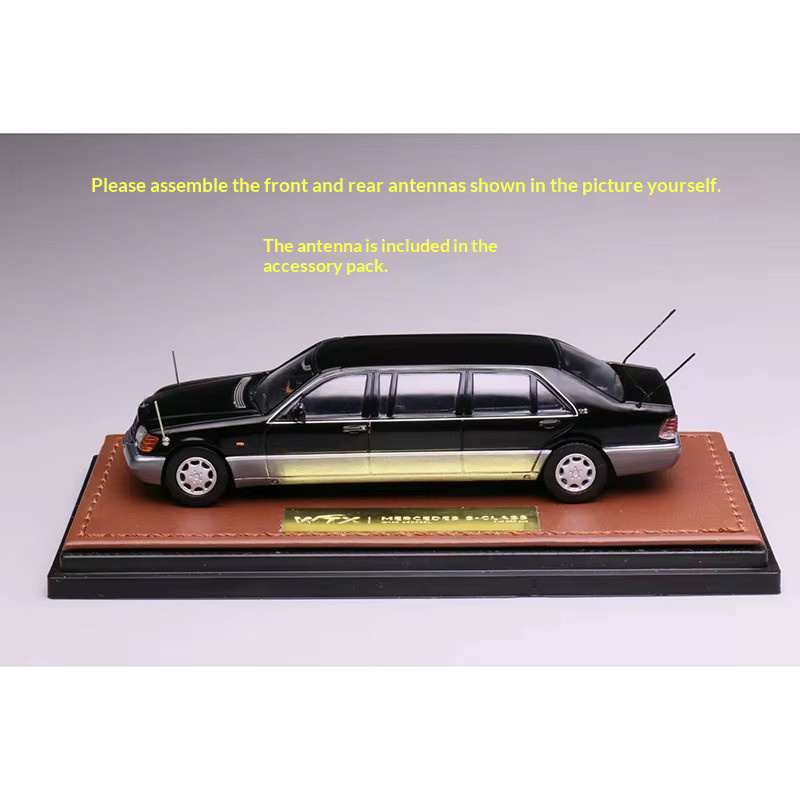 Bburago Benz Pullman 600 Osel W140, Modellauto, 1:64, Metall, Schwarz - Bild 2