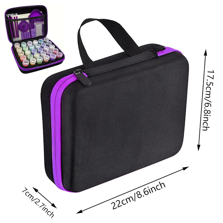 5D Diamond Painting Zubehör Set mit Koffer und Point Diamond Stift sowie Harzzubehör aus Kunststoff - Bild 2