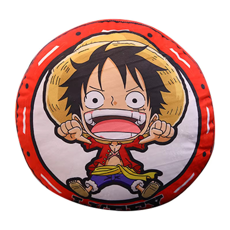 Rundes One Piece Kissen mit Luffy und Chopper Motiv von Bandai, mehrfarbig, beidseitig bedruckt - Bild 4