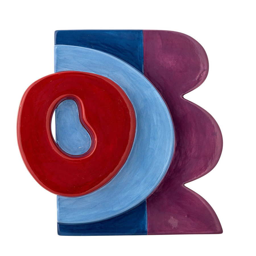 Bloomingville Wanddekoration Polivia aus Keramik in Multicolour, rund, Durchmesser: 21,0 cm - Bild 1