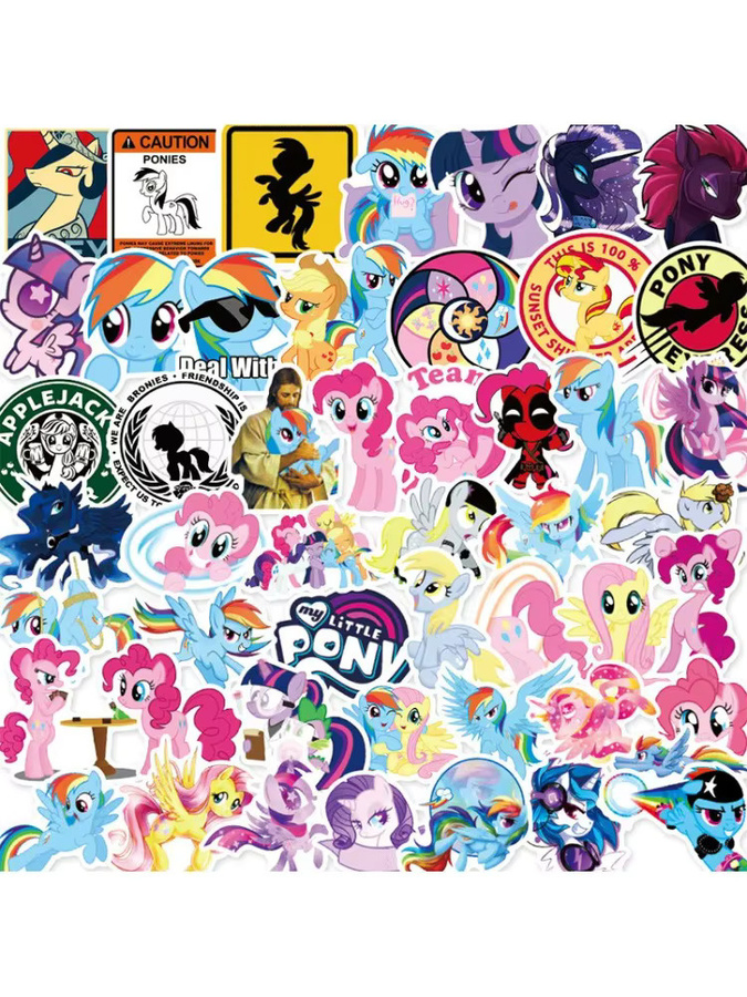 Bandai My Little Pony Aufkleber, 50 Stück, multicolour - Bild 3