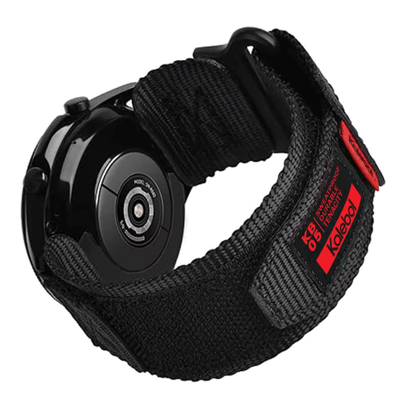 Huami Uhrenarmband Nylon, 22 mm, Schwarz, Unisex - Bild 3