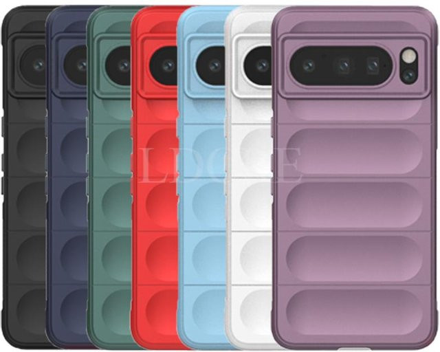 Stoßfeste Silikonhülle für Google Pixel 8 Pro, Pixel 7 Pro, Pixel 7A und Pixel 6A in Rot - Bild 1
