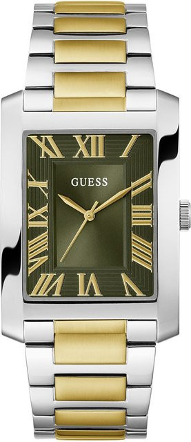 Guess Armbanduhr Clyde, Quarz, Edelstahl, Grün, 34 mm, Herren - Bild 1