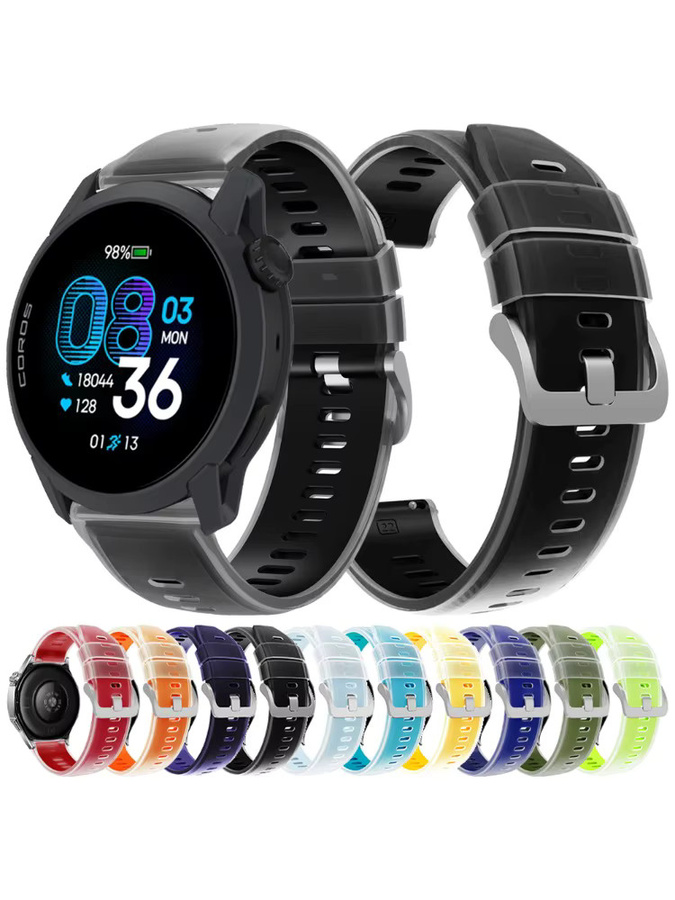 COROS Uhrenarmband Silikon, Bicolor, 22 mm, Unisex - Bild 4