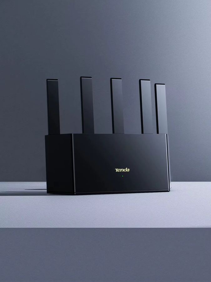 Tenda RX12L Pro AX3000 WiFi 6 Dual-Band Gigabit WLAN-Router in Schwarz - Bild 2
