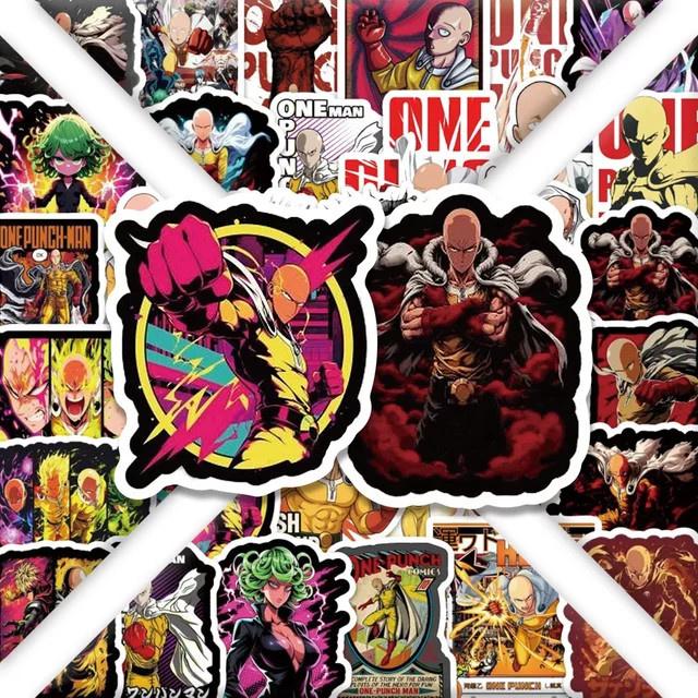 GOGOTU One Punch Man Graffiti Aufkleber, 54-teiliges Set - Bild 1