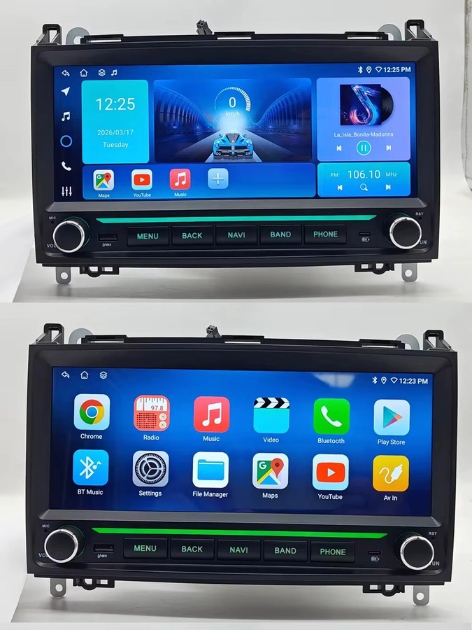 YAYP Multimedia Autoradio für Mercedes Benz B-Klasse B200/W245 (2004-2012) mit Carplay, Android Auto und GPS Navigation in Schwarz - Bild 6