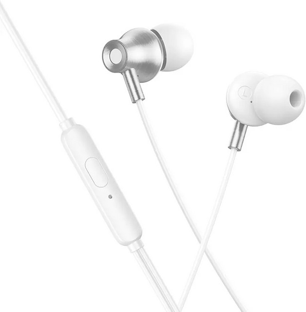HOCO M119 In-Ear Freisprecheinrichtung mit 3,5 mm Klinkenanschluss in Silber - Bild 1