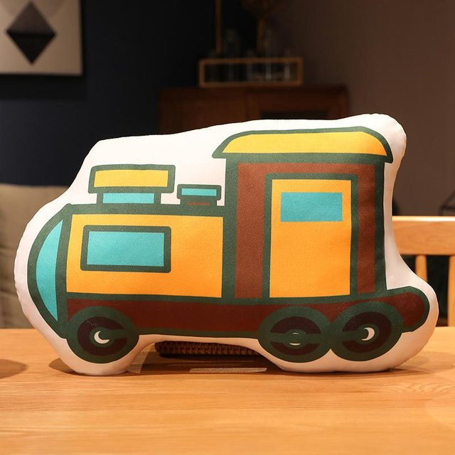Yiran Health & Beauty Plüschkissen Fahrzeug-Design Gelb, Breite: 53 cm - Bild 1