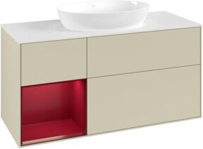 V&B Waschtischunterschrank Finion in Silbergrau lackiert, Breite: 120 cm, Tiefe: 50,1 cm, Höhe: 50,1 cm - Bild 1