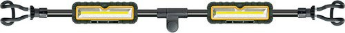 SCHWAIGER Arbeitsleuchte mit 2x 5W COB LED, klappbar, schwarz/gelb, IP54, wiederaufladbar - Bild 1
