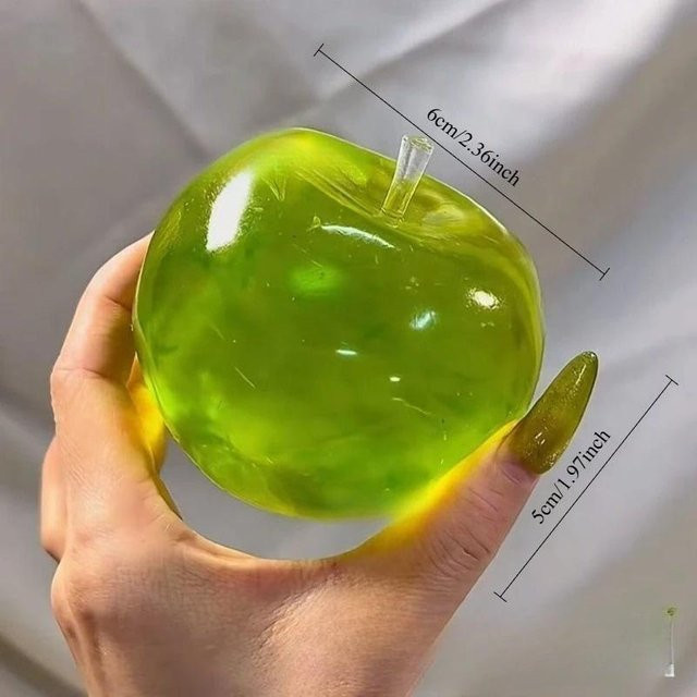 Binchi Outdoor Product Quetschbarer grüner Apfel Stressball, Fidget Sensorisches Spielzeug - Bild 1