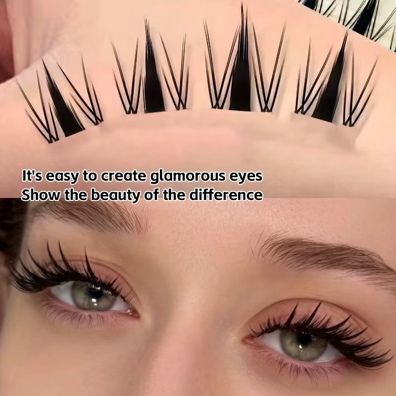LIMEIKAI Manga-Wimpern, Black, 120 Stück, C-Curl, Natürlich - Bild 5