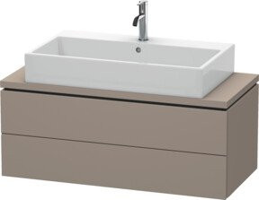 Duravit Waschtischunterschrank Compact L-Cube mit 2 Schubladen, Breite: 102 cm, Tiefe: 47,7 cm, Höhe: 40 cm - Bild 1